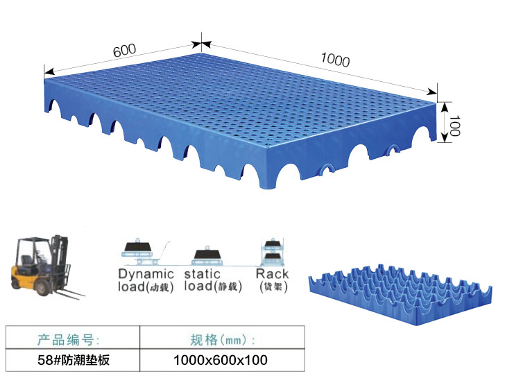 塑料卡板托盘-58#防潮垫板